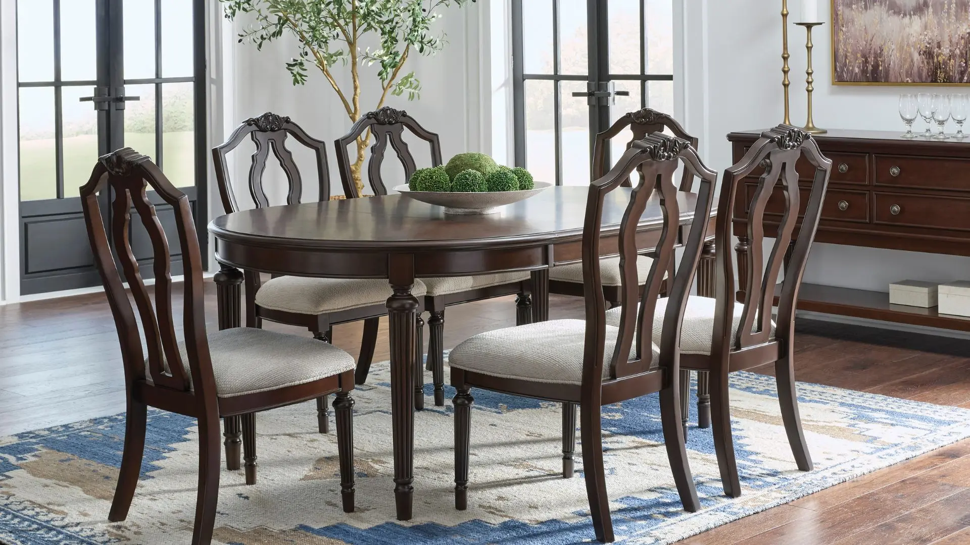 4-Seater Siena Glass Dining Table