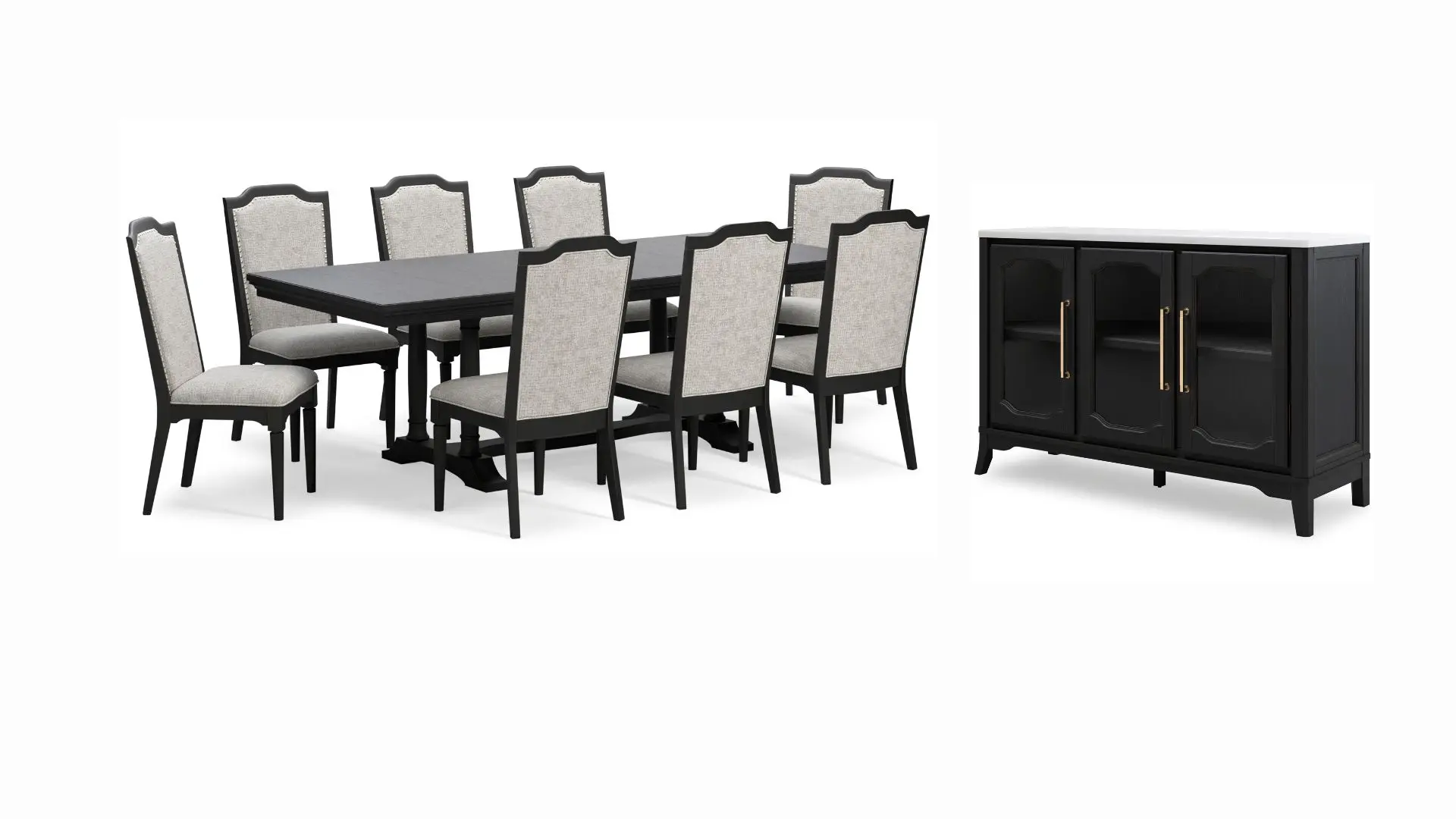 8-Seater Tuscany Extendable Dining Table Set