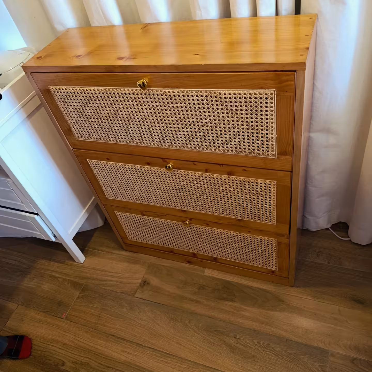 Rattan Shoe Cabinet alternate view