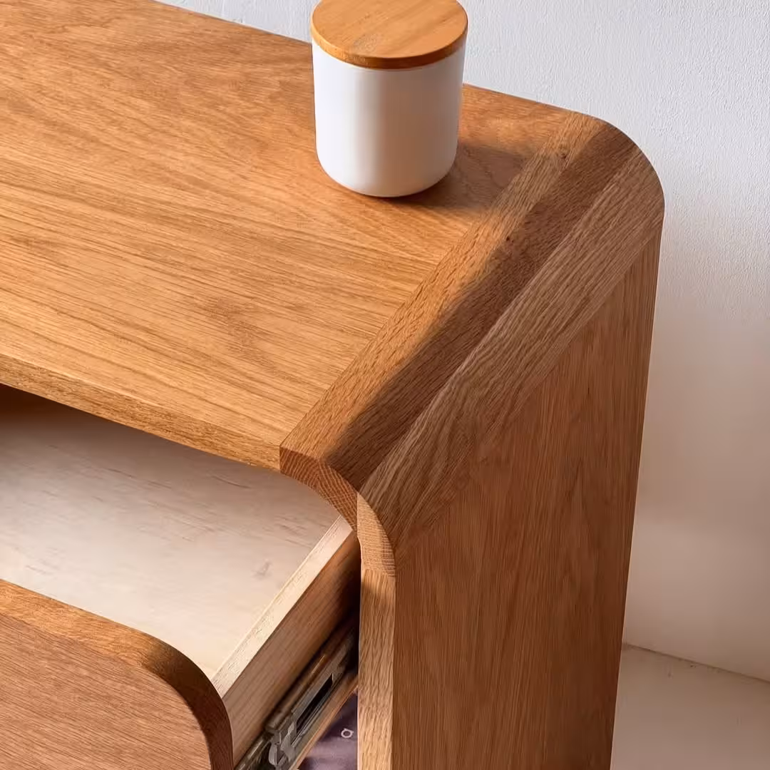 The Horizon Curved Artisan Nightstand