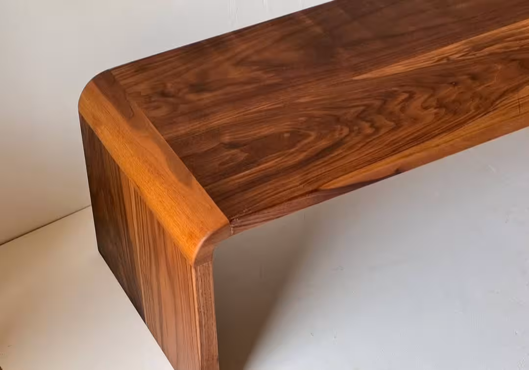 The Cascade Solid Wood Waterfall Coffee Table