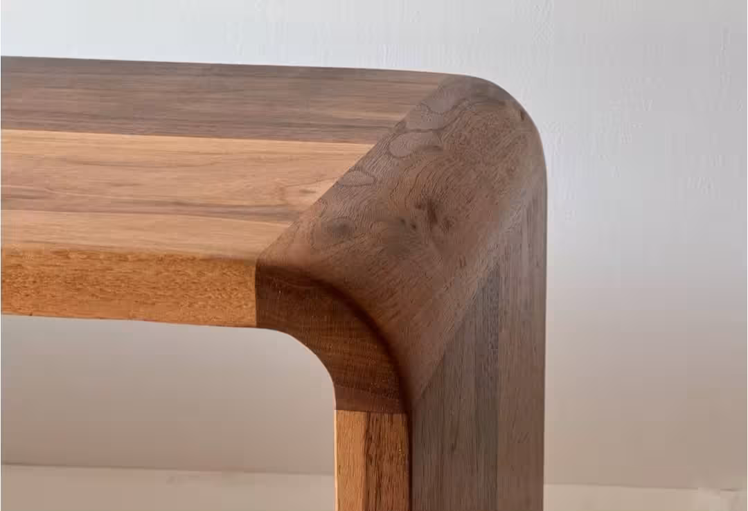 The Cascade Solid Wood Waterfall Coffee Table