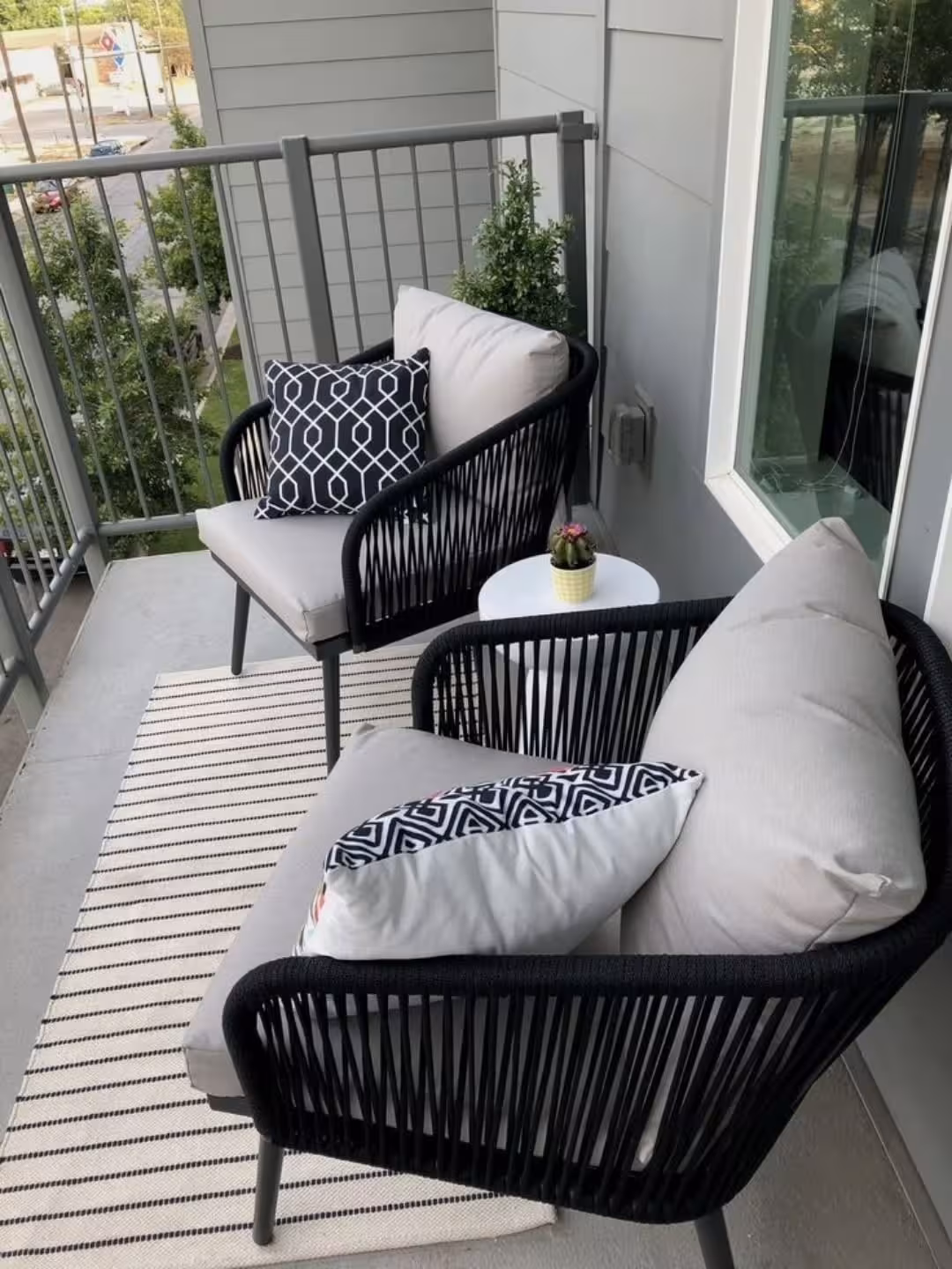 The Solstice Nautical Rope Balcony Lounge Set