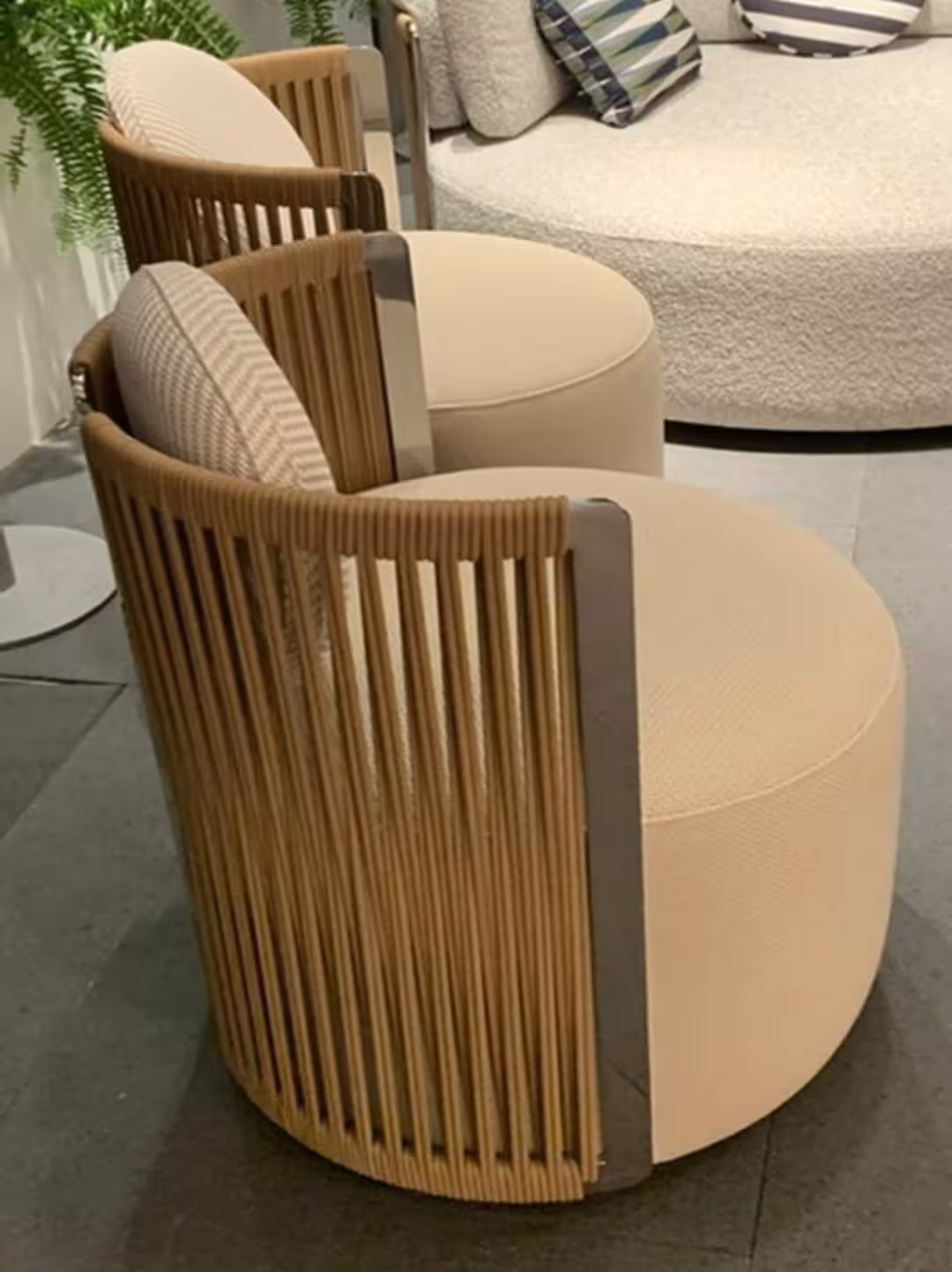 Artisan Curve Slatted Lounge Chair