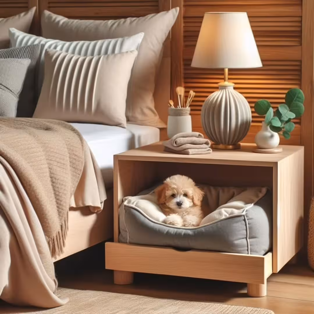 Paw-Snooze Integrated Pet Nightstand