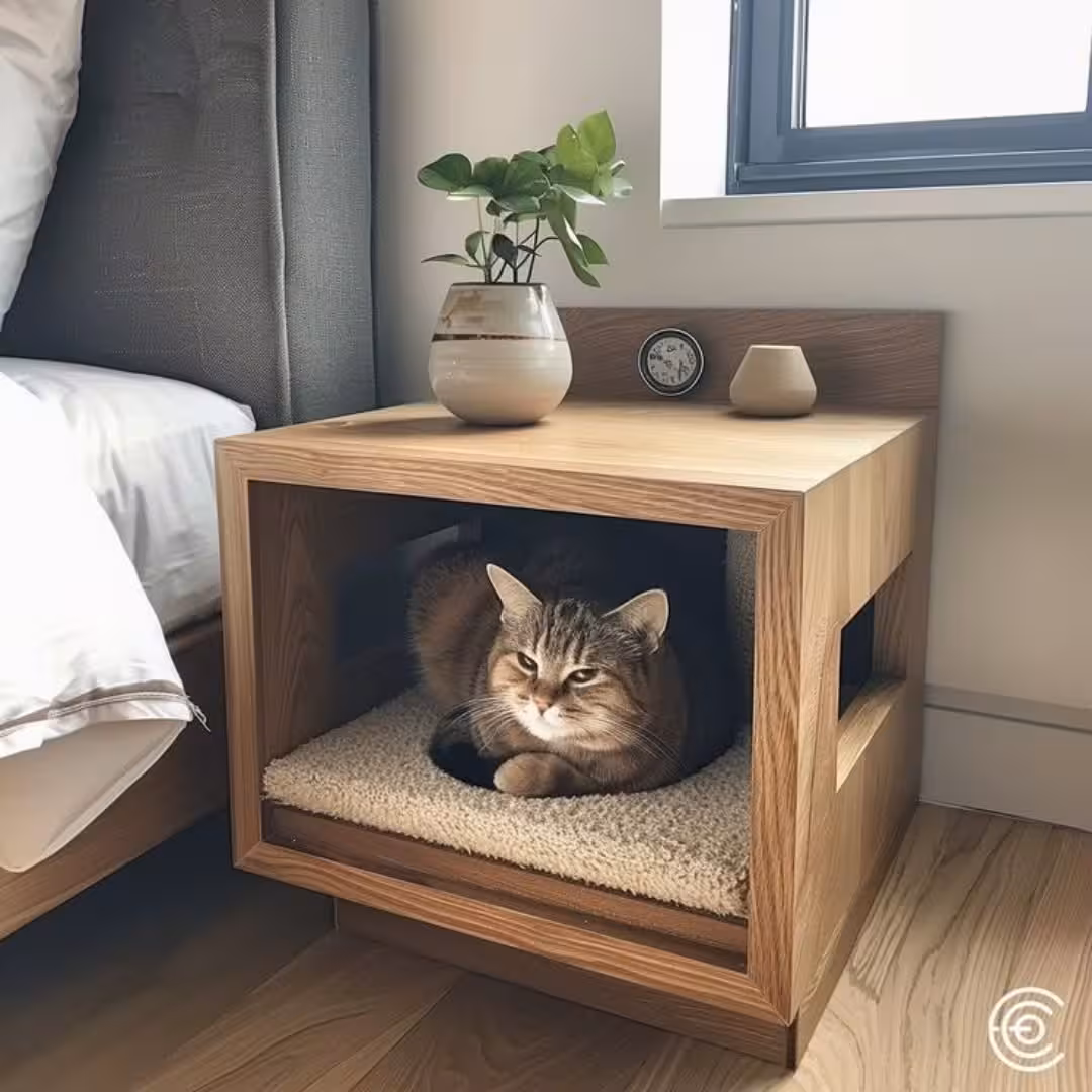 Paw-Snooze Integrated Pet Nightstand