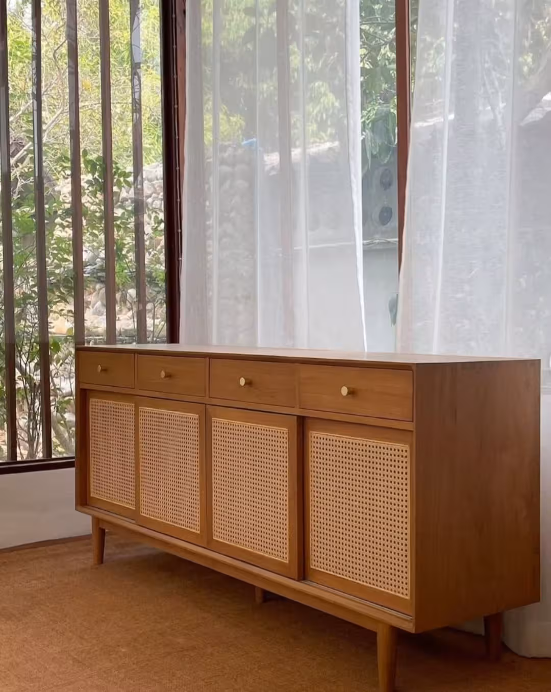 Solstice Artisan Rattan & Teak Sideboard