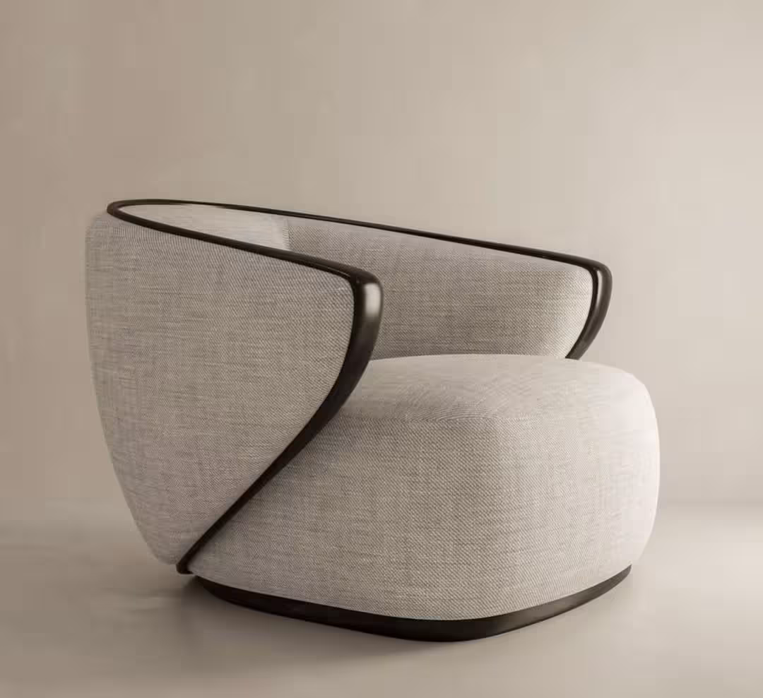 The Evoke Sculptural Lounge Chair