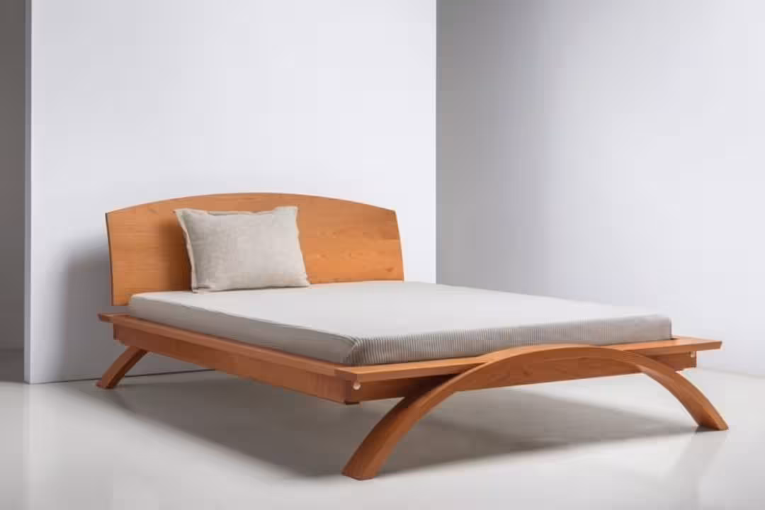 Aura Arched Floating Platform Bed