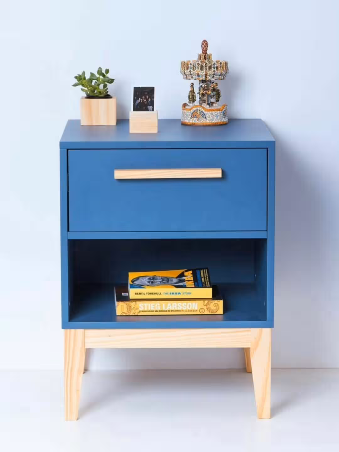 Azure Scandinavian Bedside Console