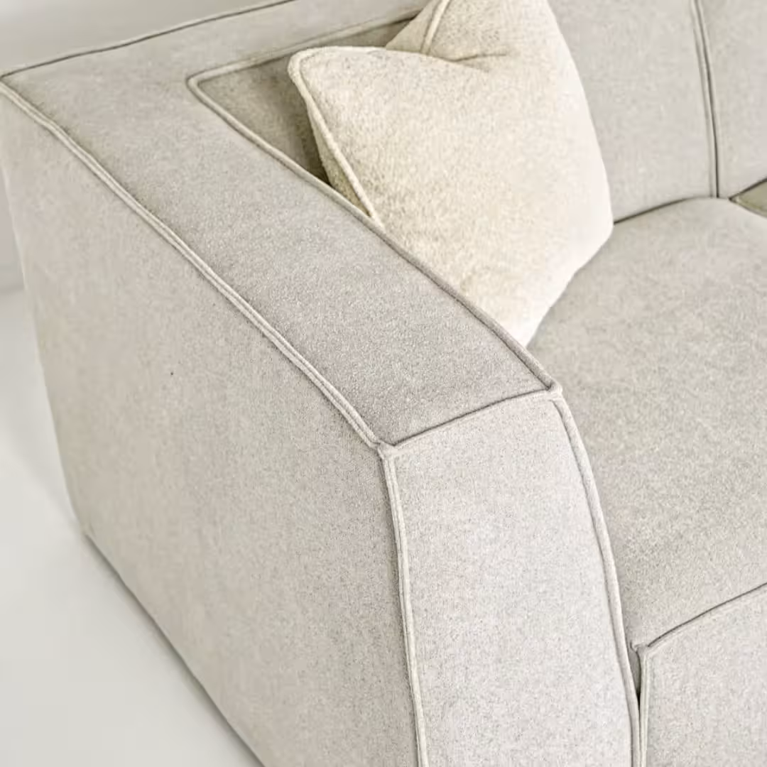 Cloud-Modular Bouclé Sectional