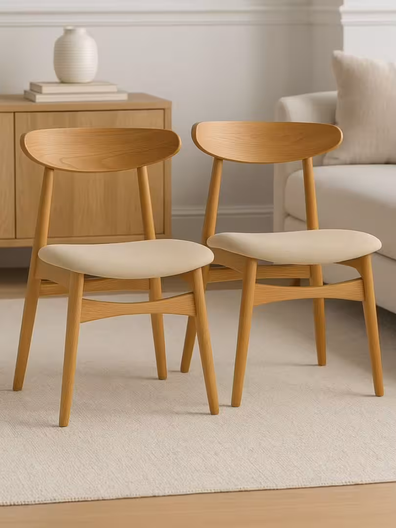 Nordic Flare Armless Dining Chair