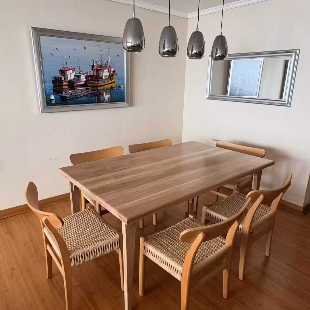 Artisan Woven-Seat Dining Ensemble