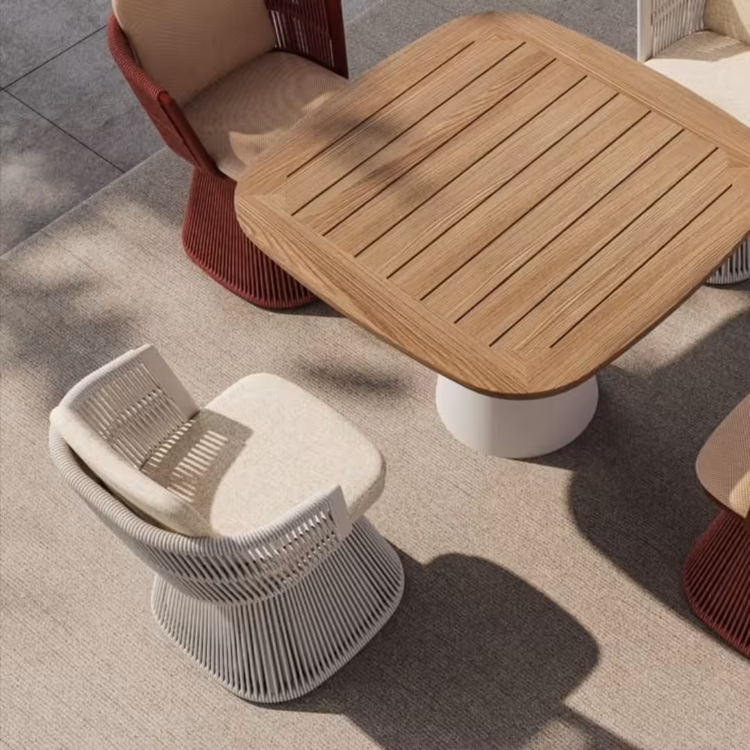Bohan Swivel Rope Accent Armchair