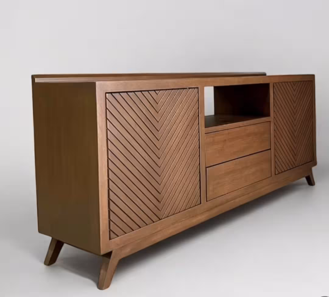 Crestview Chevron Artisan Media Console