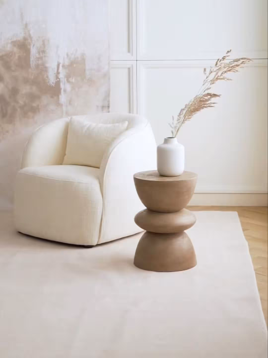 Solstice Sculptural Pebble Side Table