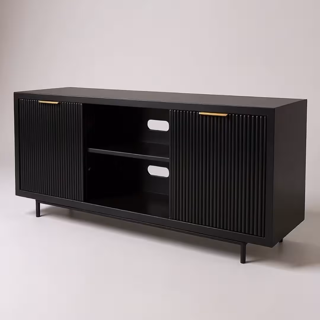 Eclipse Anthracite Fluted Media Console