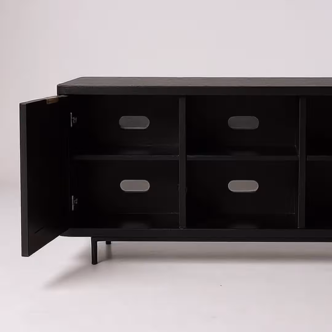 Eclipse Anthracite Fluted Media Console