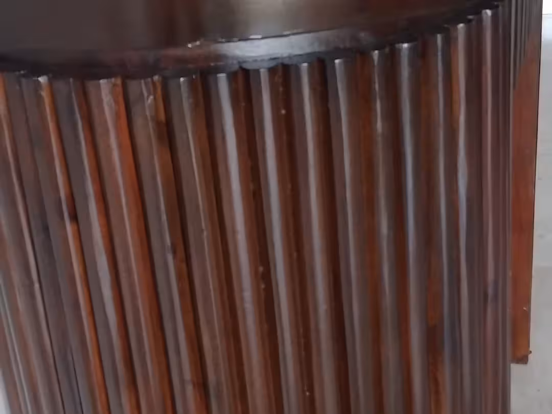 Eclipse Oval Fluted Study Console