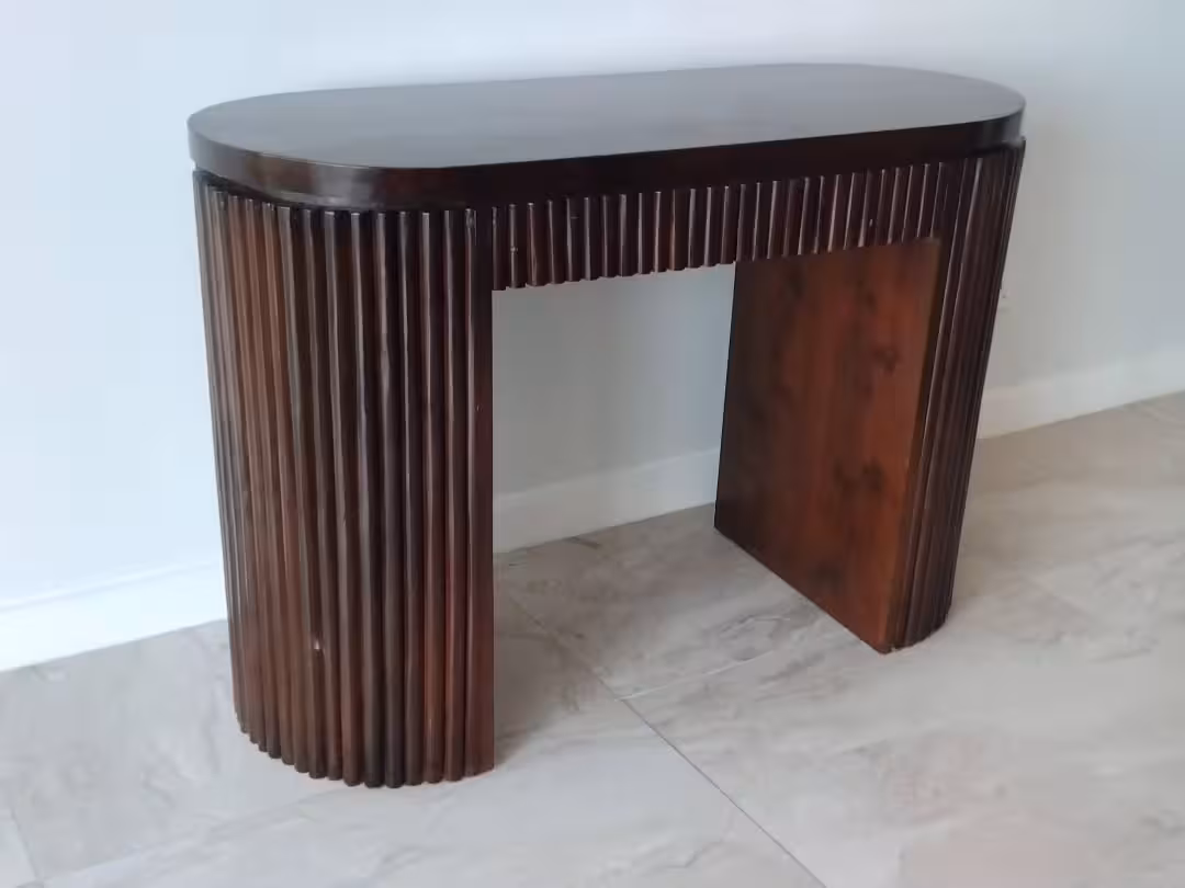 Eclipse Oval Fluted Study Console