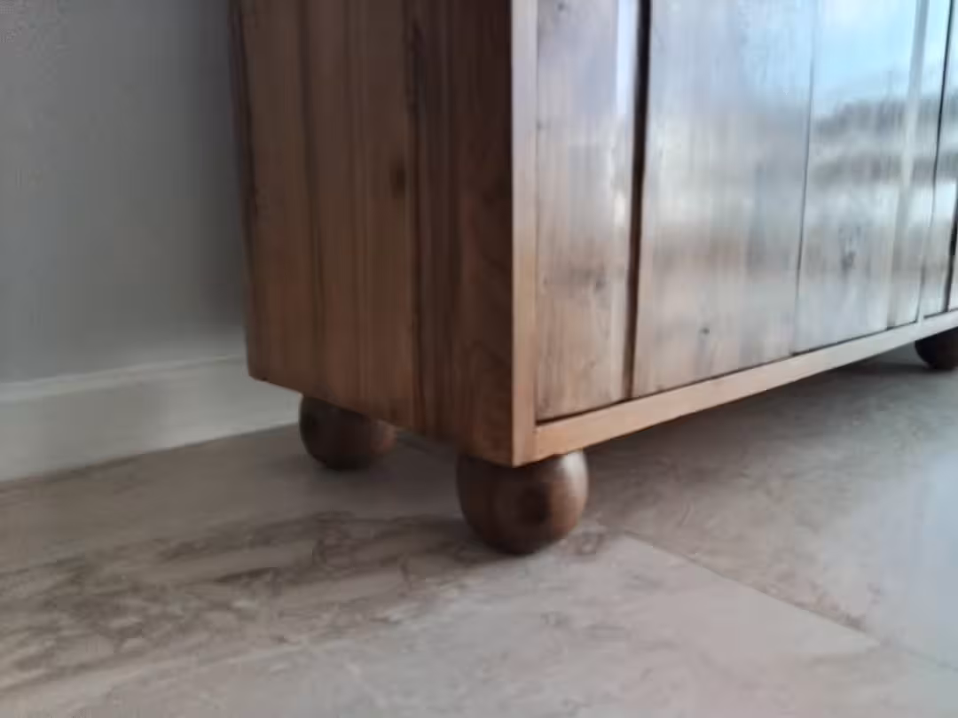 Crestview Arched Pine Buffet Cabinet