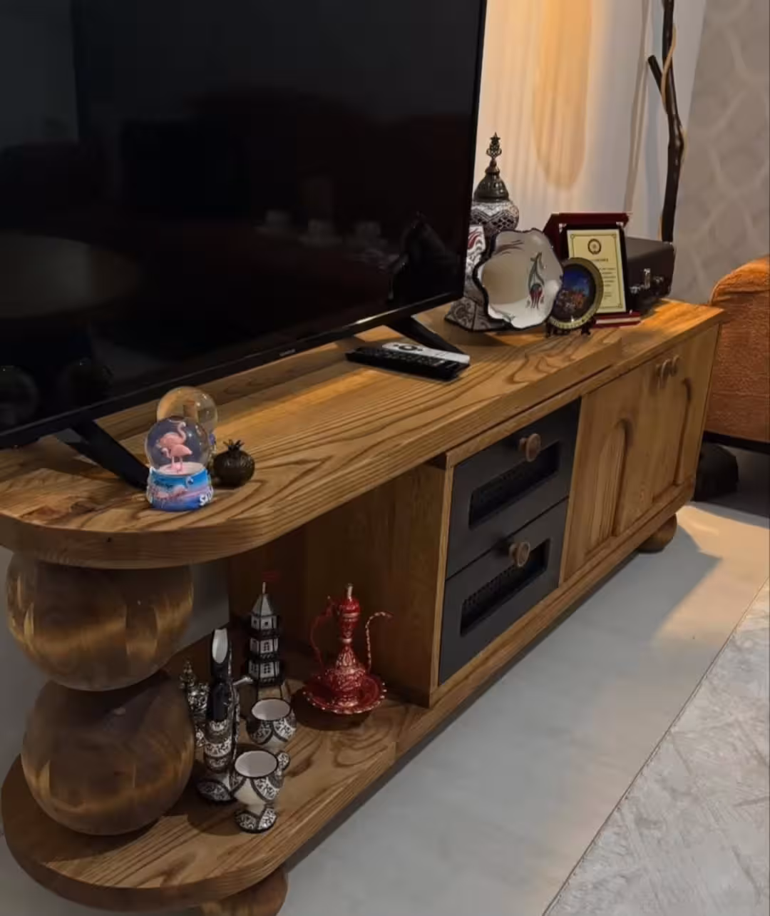 Kyoto Arched Rattan Media Console
