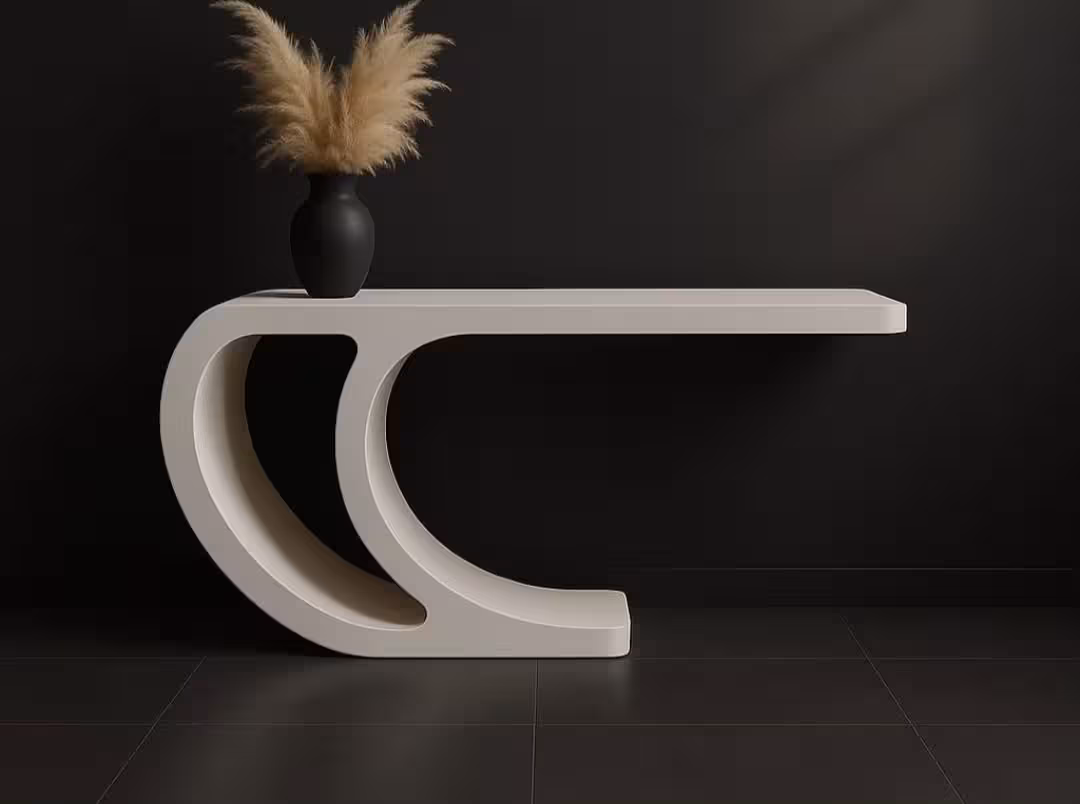 Eclipse Wave Sculptural Console