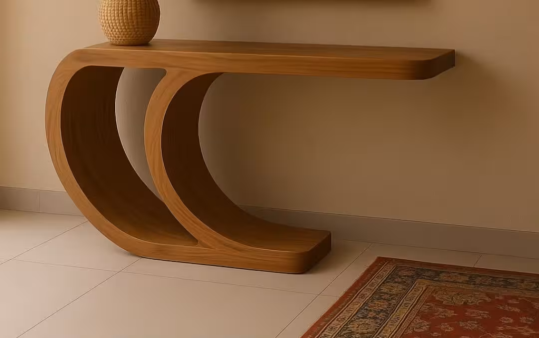 Eclipse Wave Sculptural Console