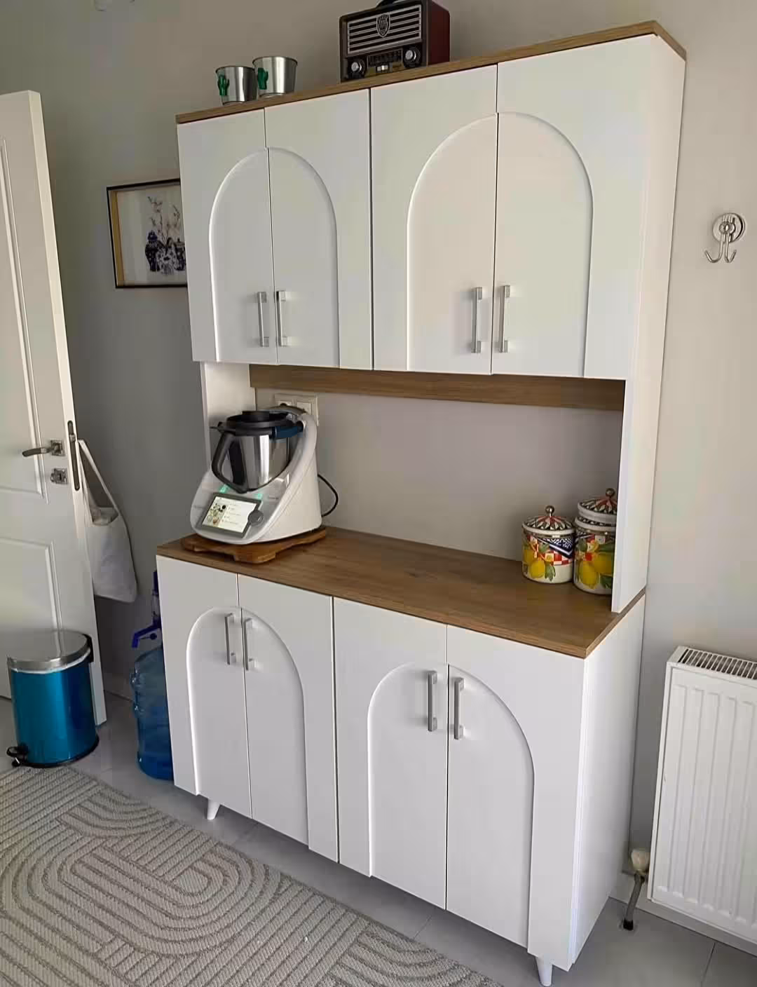 Crestview Arched Kitchen Hutch