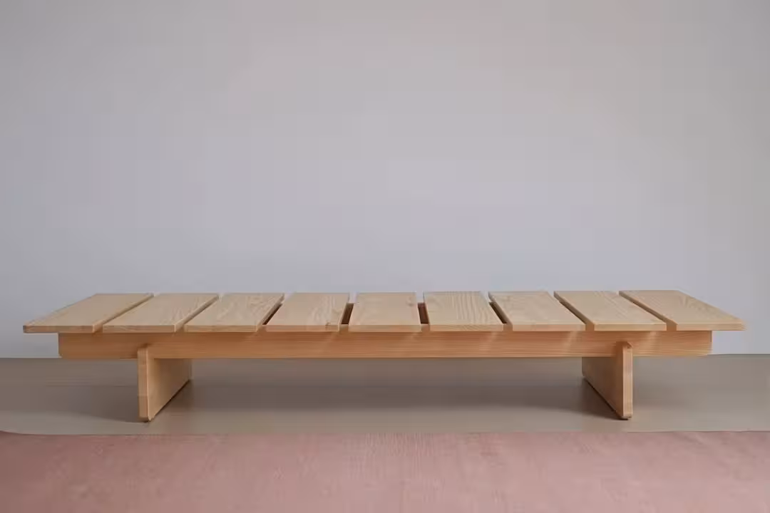 Zenith Ash Wood Minimalist Daybed