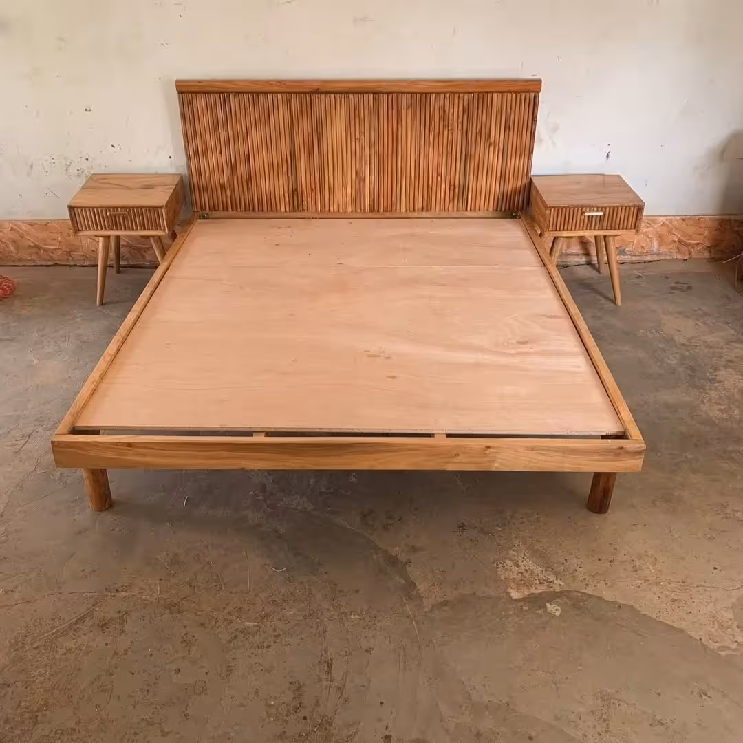 Eclipse Reeded Pine Platform Bed Suite