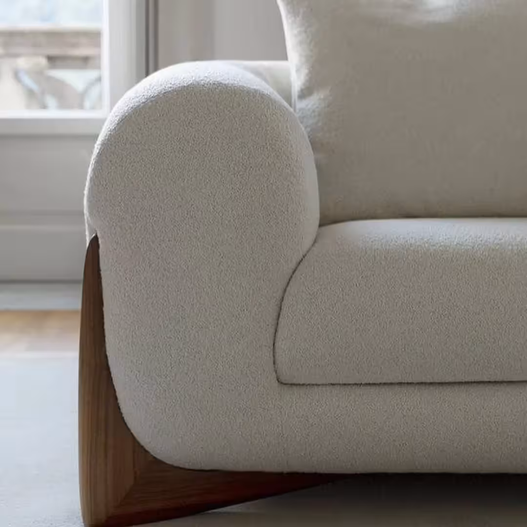 Arcadia Sculptural Curved Sofa