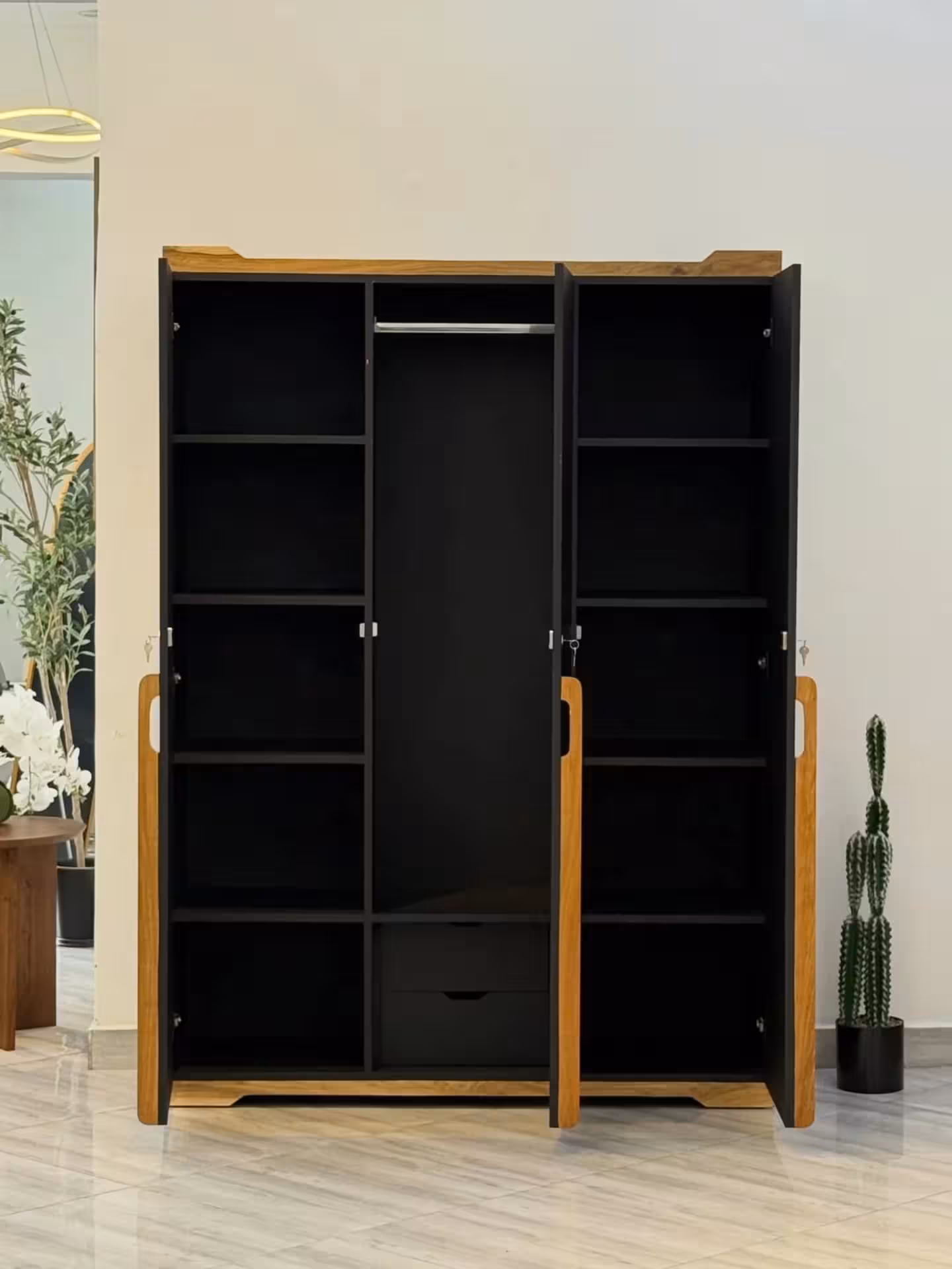 Aura 3-Door Modern Wardrobe