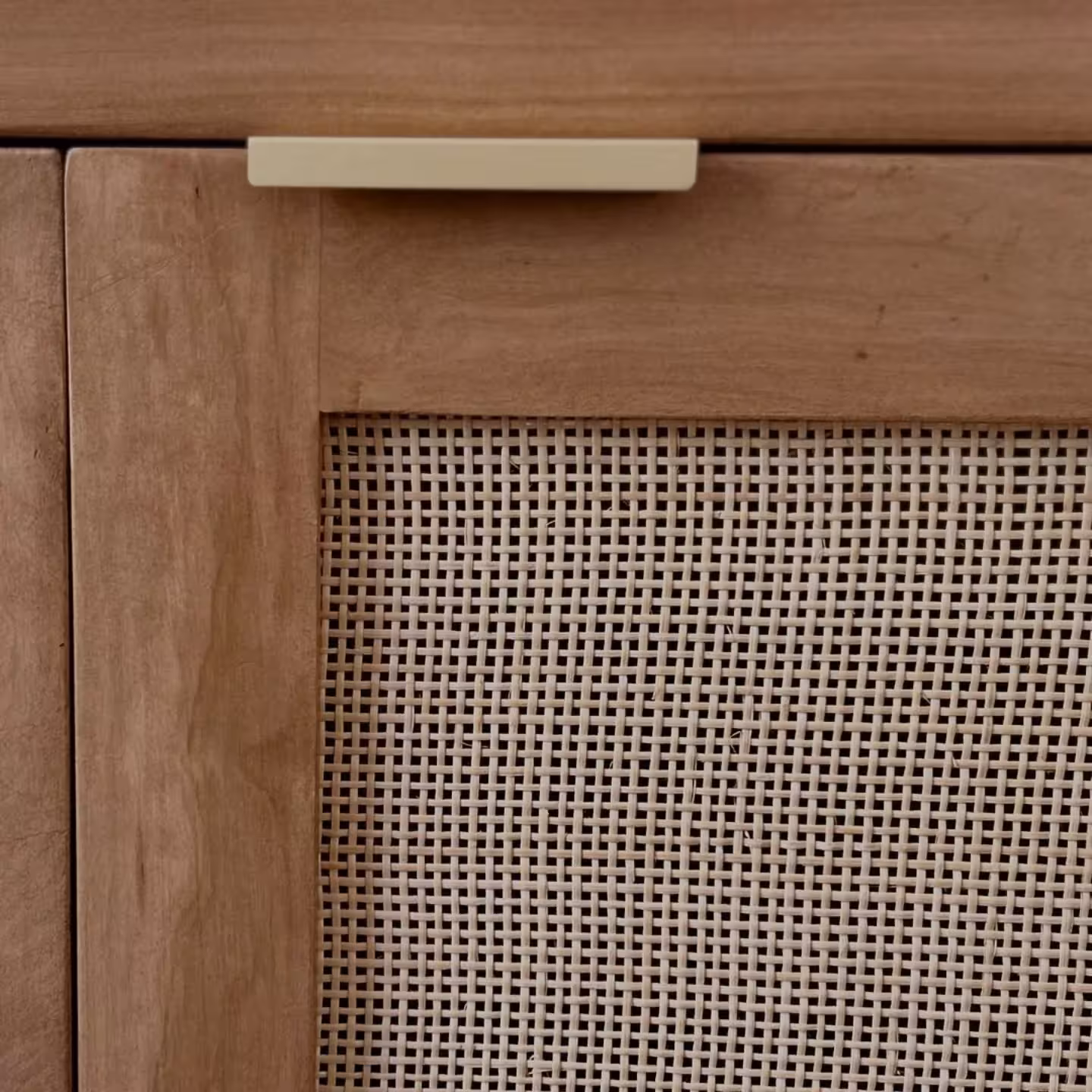 Artisan Rattan & Oak Buffet Sideboard