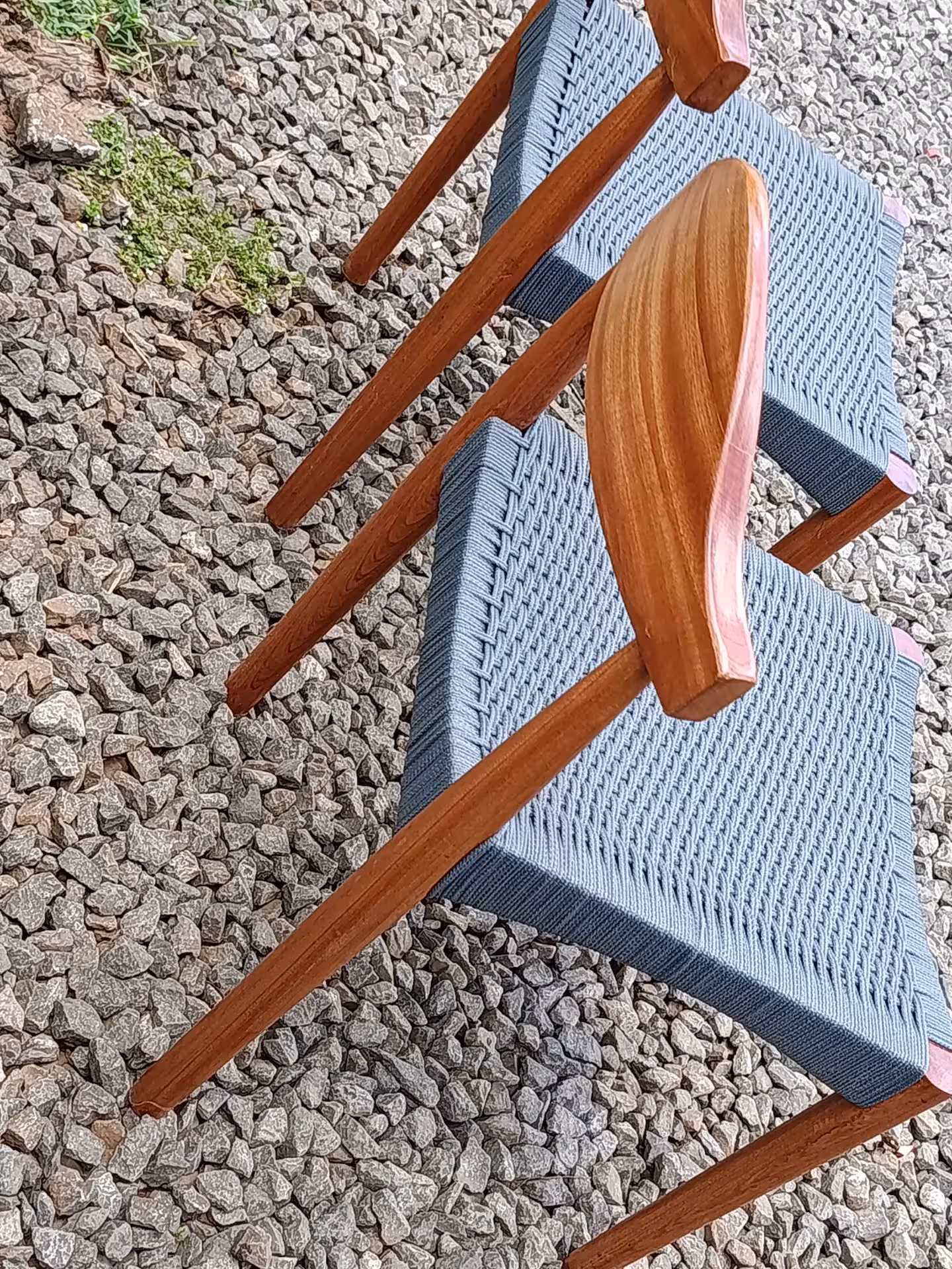 Bohan Woven Teak Arc-Back Chair