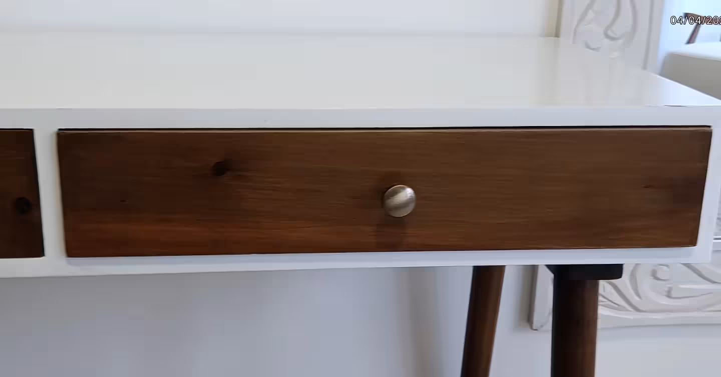 Eclipse Two-Tone Tapered Study Desk