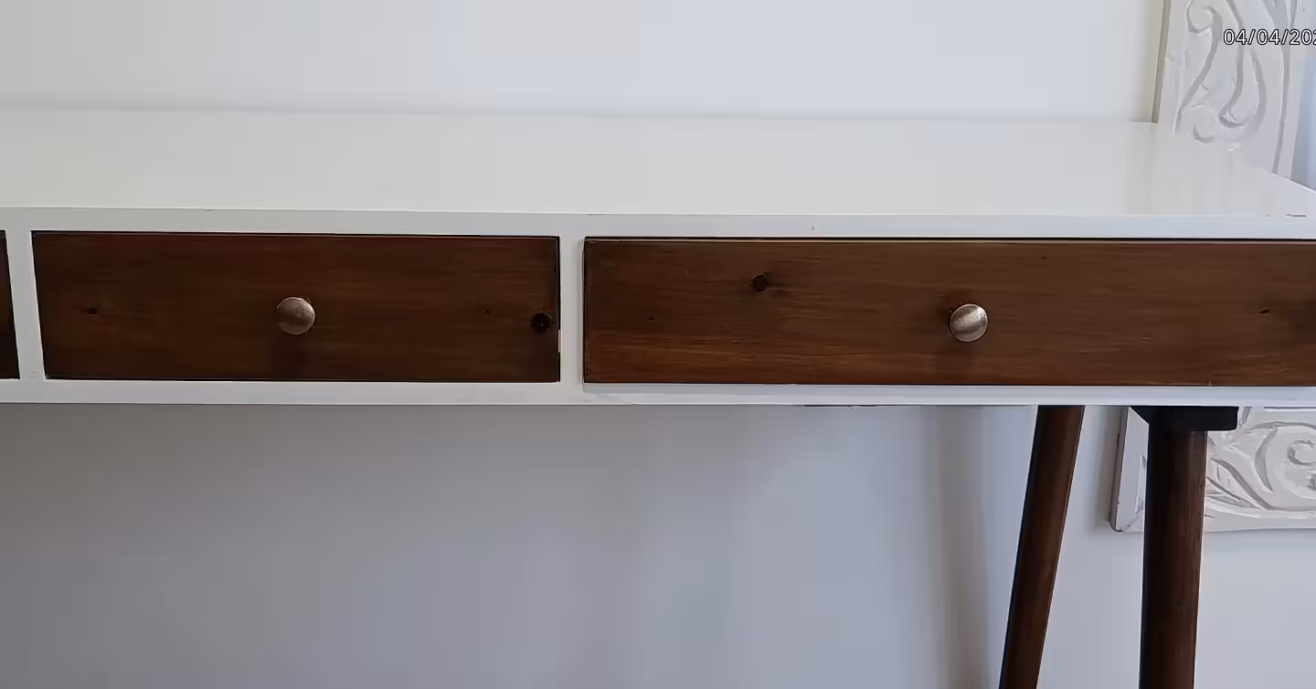 Eclipse Two-Tone Tapered Study Desk