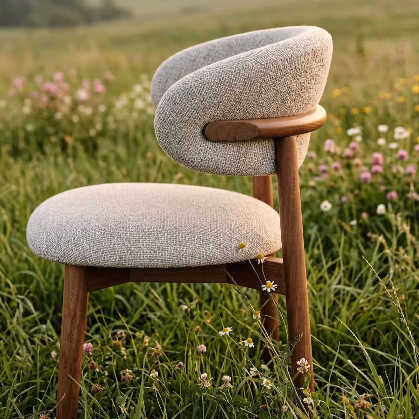 Horizon Sculptural Wrapback Dining Chair