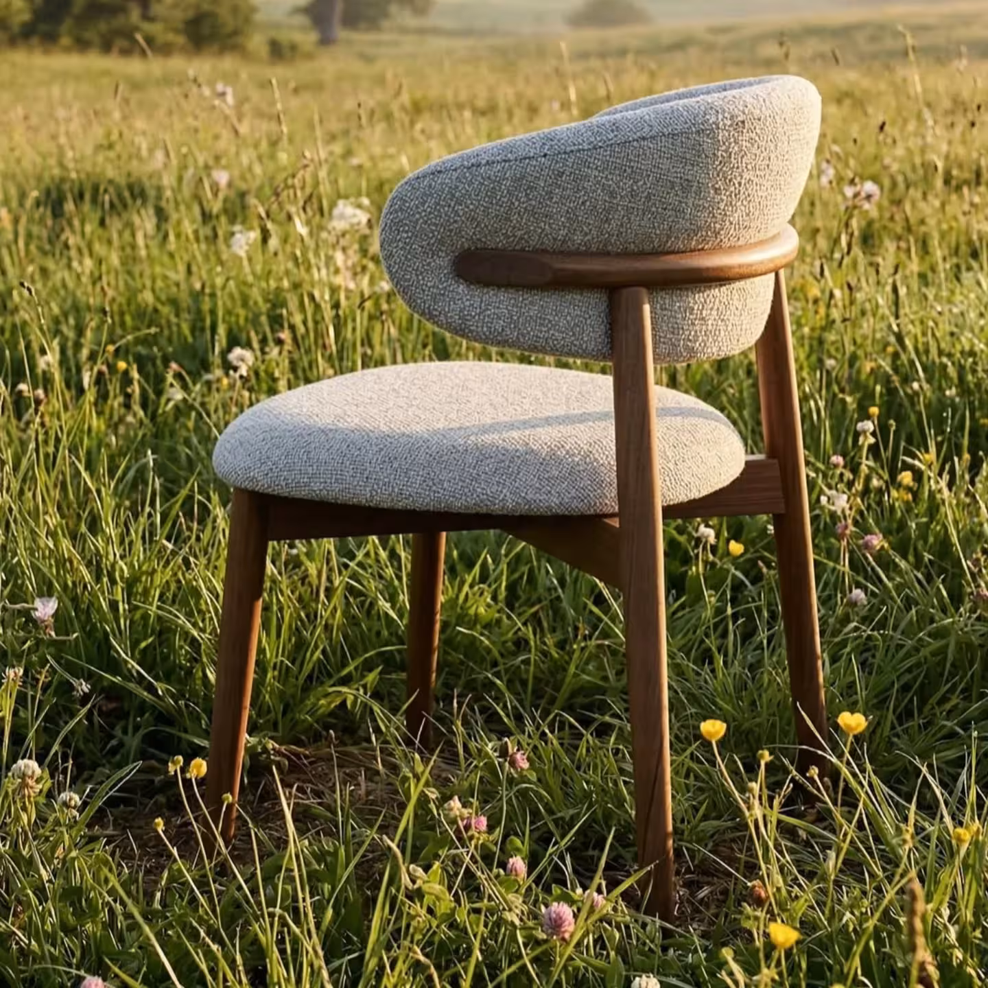 Horizon Sculptural Wrapback Dining Chair