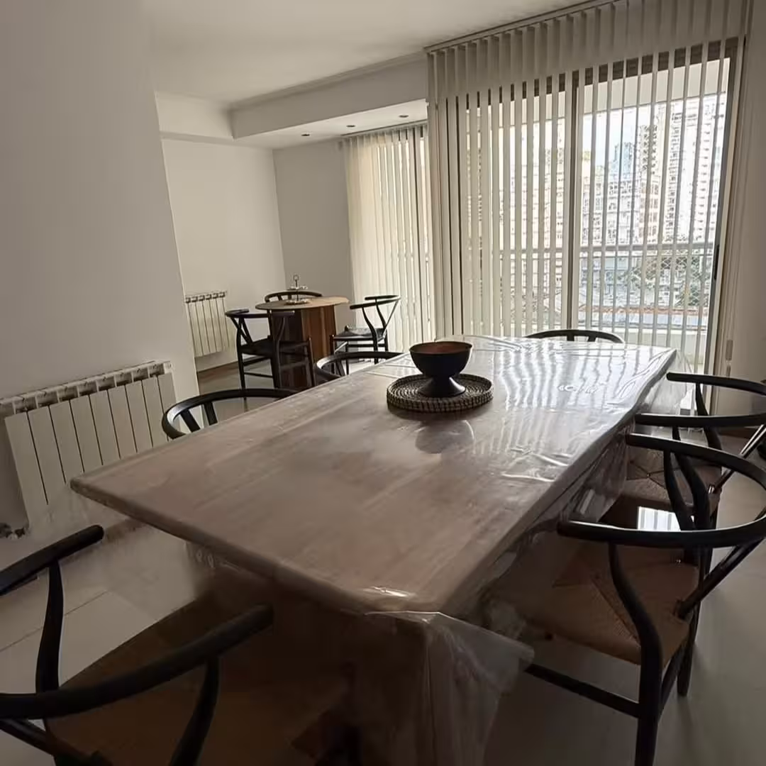 Natural Wood Dining Set with Handwoven Wishbone Chairs